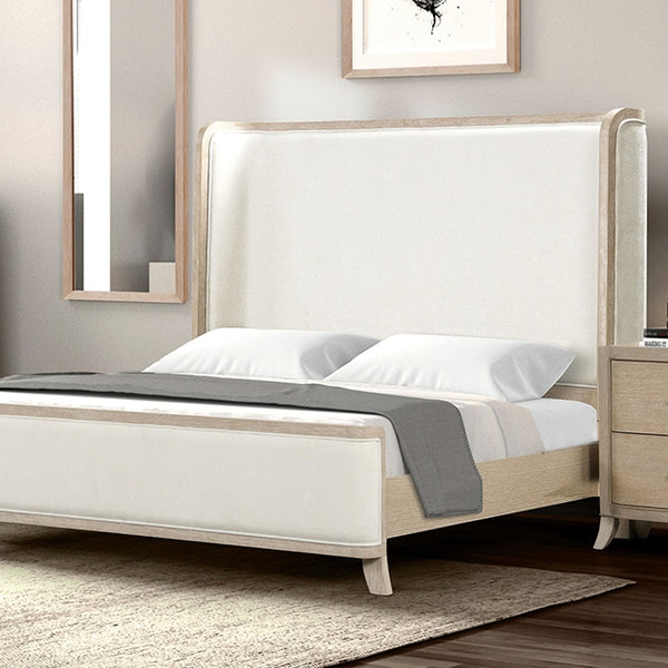 Furniture Of America Candra Bed FM7424AK-CONF Natural Oak Transitional - sofafair.com