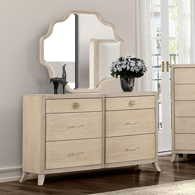 Furniture Of America Candra Dresser FM7424AK-D Natural Oak Transitional - sofafair.com