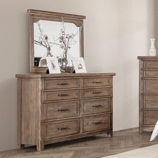 Furniture Of America Merthyr Dresser FM7431BR-D Brown Transitional - sofafair.com