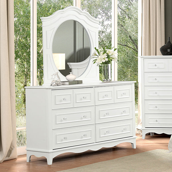 Furniture Of America Naucalpan Dresser FM7456WH-D White Traditional - sofafair.com