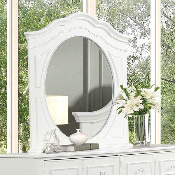 Furniture Of America Naucalpan Mirror FM7456WH-M White Traditional - sofafair.com