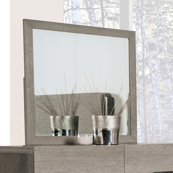 Furniture Of America Grimsby Mirror FM7597GY-M Gray Contemporary - sofafair.com