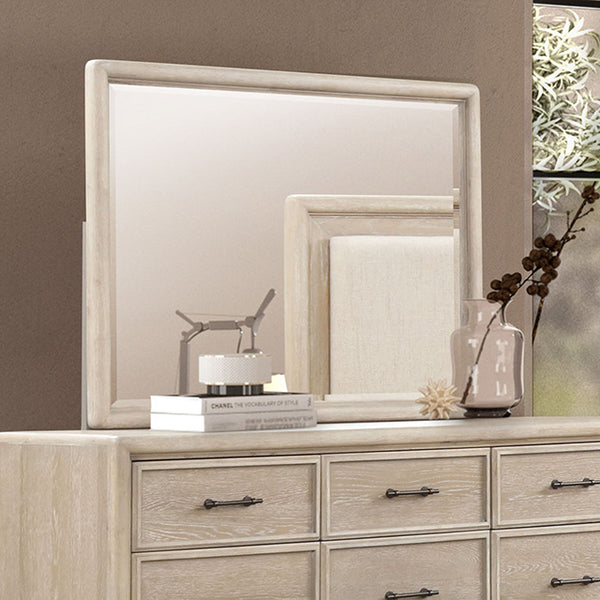 Furniture Of America Midhurst Mirror FM7600AK-M Oak Transitional - sofafair.com