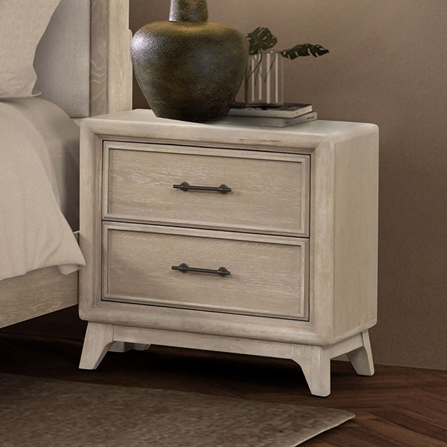 Furniture Of America Midhurst Nightstand FM7600AK-N Oak Transitional - sofafair.com