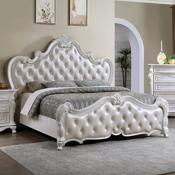 Furniture Of America Ventresca Bed FM7635WH White Traditional - sofafair.com