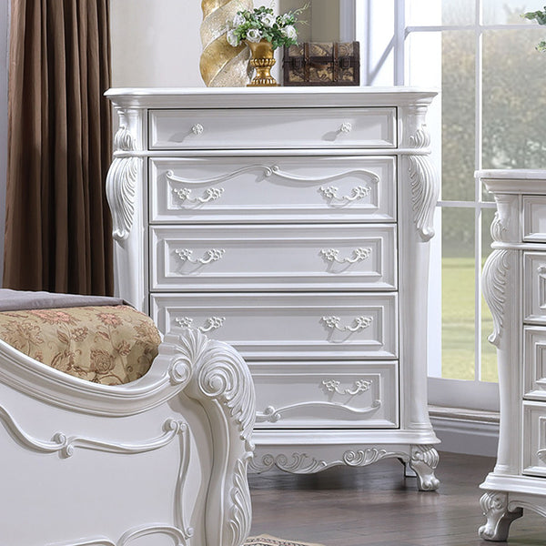 Furniture Of America Ventresca Chest FM7635WH-C White Traditional - sofafair.com