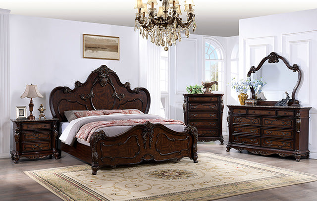 Furniture Of America Roselli Bed FM7636CH Dark Cherry Traditional - sofafair.com