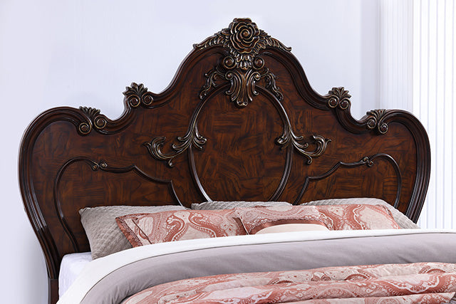 Furniture Of America Roselli Bed FM7636CH Dark Cherry Traditional - sofafair.com