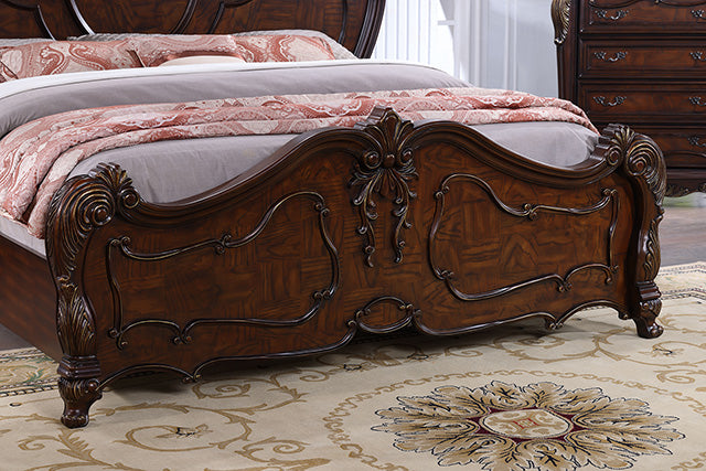 Furniture Of America Roselli Bed FM7636CH Dark Cherry Traditional - sofafair.com