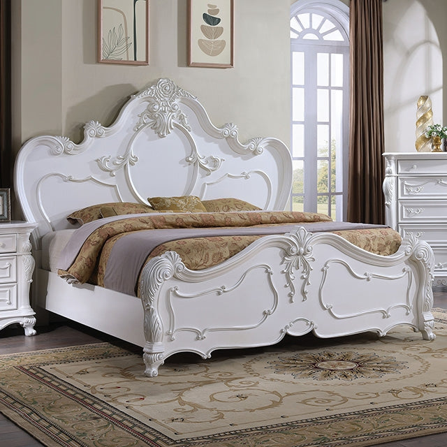 Furniture Of America Roselli Bed FM7636CH Dark Cherry Traditional - sofafair.com