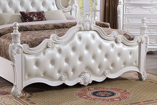 Furniture Of America Cremona Bed FM7637WH White Traditional - sofafair.com