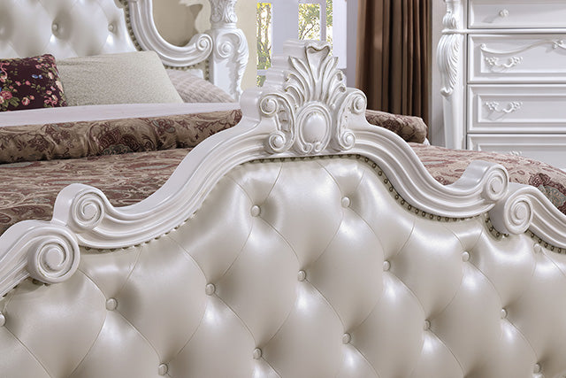 Furniture Of America Cremona Bed FM7637WH White Traditional - sofafair.com