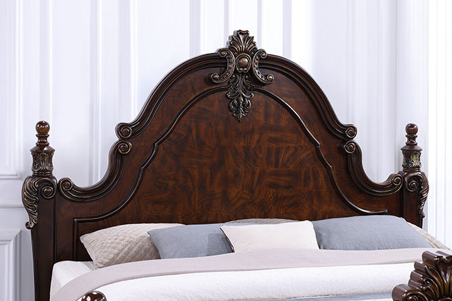 Furniture Of America Francione Bed FM7638CH Dark Cherry Traditional - sofafair.com