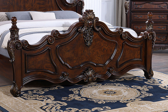 Furniture Of America Francione Bed FM7638CH Dark Cherry Traditional - sofafair.com