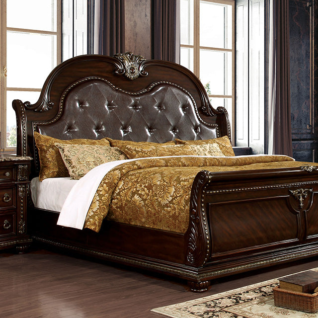 Furniture Of America Fromberg Bed FM7670-CONF Brown Cherry Traditional - sofafair.com