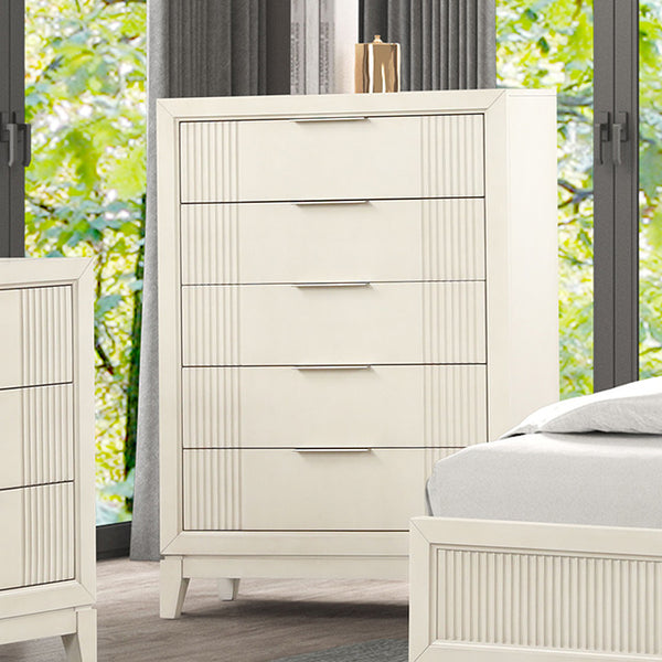 Furniture Of America Isadore Chest FM7700WH-C Antique White Transitional - sofafair.com