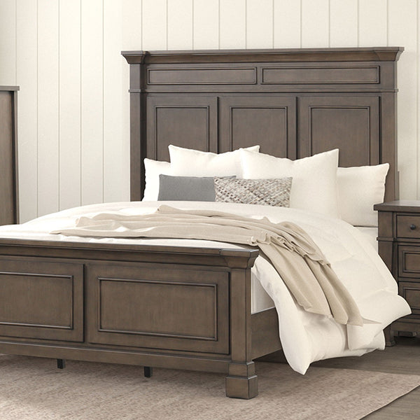 Furniture Of America Huddersfield Bed FM7702DB-CONF Dark Walnut Transitional - sofafair.com