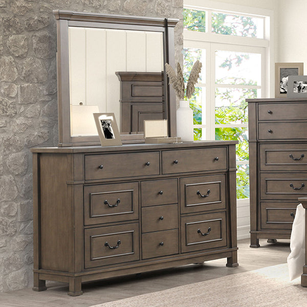 Furniture Of America Huddersfield Dresser FM7702DB-D Dark Walnut Transitional - sofafair.com