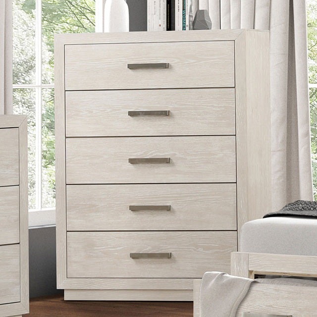 Furniture Of America Wellingborough Chest FM7703AK-C Light Gray Transitional - sofafair.com