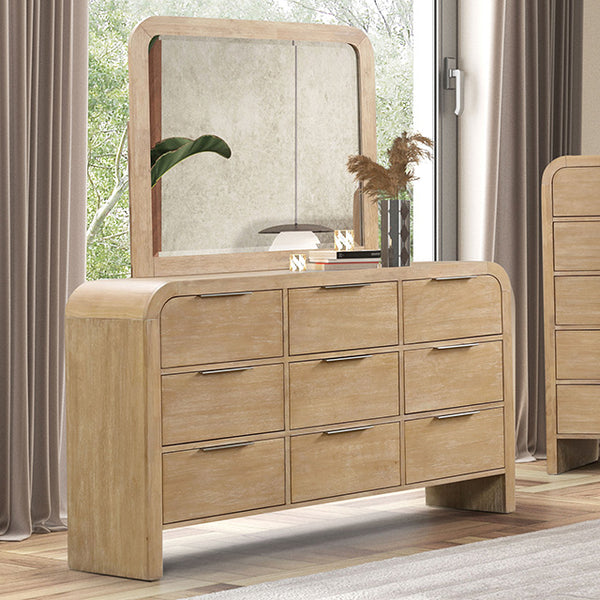 Furniture Of America Handforth Dresser FM7705NT-D Natural Transitional - sofafair.com