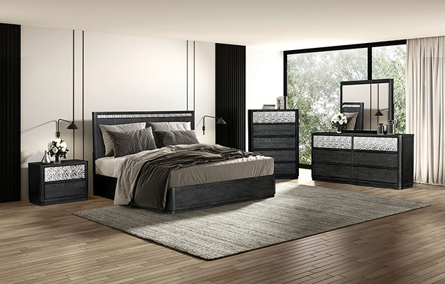 Furniture Of America Sterling West Bed FM79001ES-CONF Ash Gray Modern Contemporary - sofafair.com