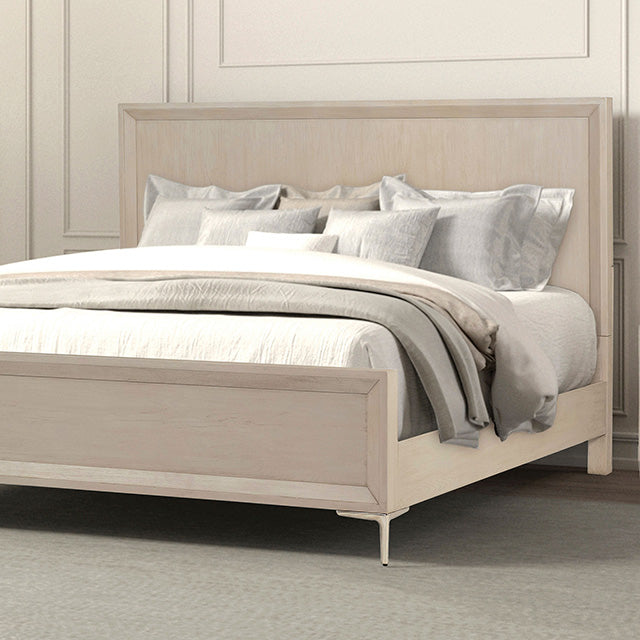 Furniture Of America Bashford Bed FM79008NT-CONF Natural Oak Modern Contemporary - sofafair.com