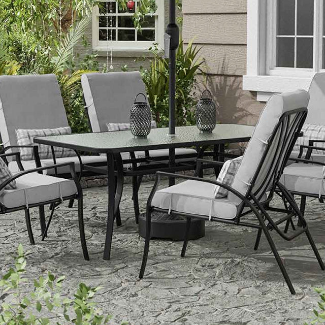 Furniture Of America Palma Patio Table GM-2022 Black/Gray Contemporary - sofafair.com