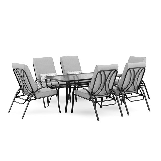 Furniture Of America Palma Adjustable Chairs (6/CTN) GM-2023-6PK Black/Gray Contemporary - sofafair.com