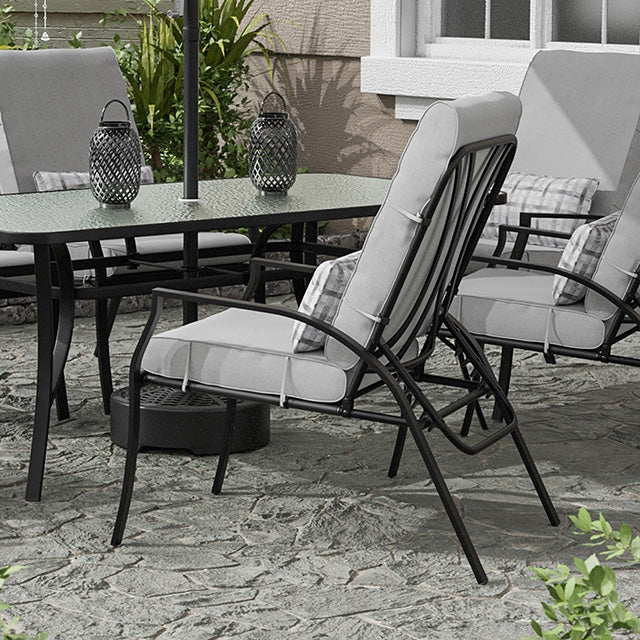 Furniture Of America Palma Adjustable Chairs (6/CTN) GM-2023-6PK Black/Gray Contemporary - sofafair.com