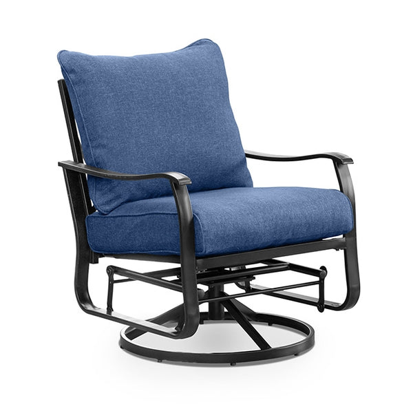 Furniture Of America Segovia Swivel Glider Arm Chair (2/CTN) GM-2039-2PK Blue Contemporary - sofafair.com