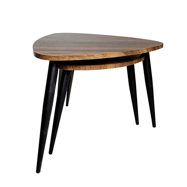 Furniture Of America Cove Nesting Tables (2/CTN) GM-5014-2PK Natural/Black Contemporary - sofafair.com