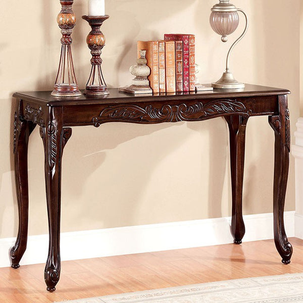 Furniture Of America Cheshire Sofa Table CM4914S Dark Cherry Traditional - sofafair.com