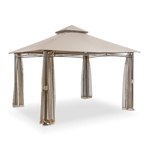 Furniture Of America Gordola Outdoor Canopy 13' X 10' LA-A001BR Brown Transitional - sofafair.com