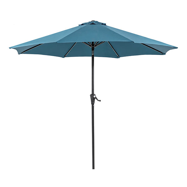 Furniture Of America Tano 9' Outdoor Umbrella + 21" Round Base LA-A010BL Blue Contemporary - sofafair.com