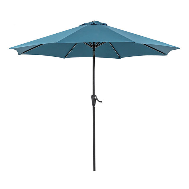 Furniture Of America Tano 9' Outdoor Umbrella + 21" Round Base LA-A010BL Blue Contemporary - sofafair.com