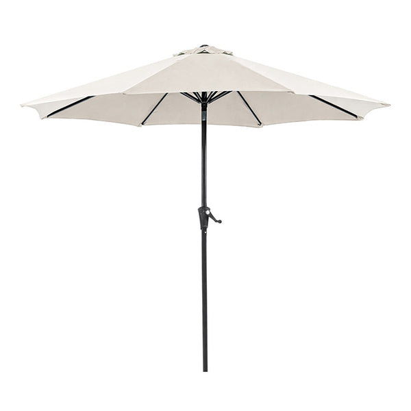 Furniture Of America Tano 9' Outdoor Umbrella + 21" Round Base LA-A010SV Beige Contemporary - sofafair.com