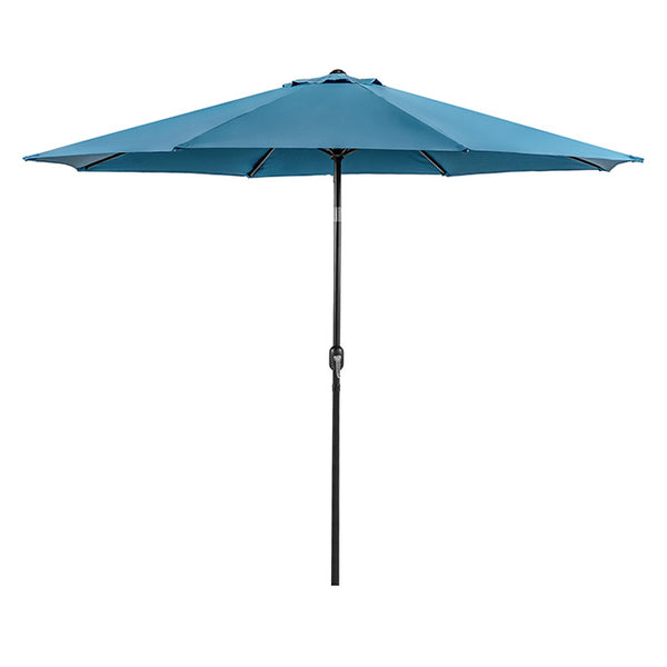 Furniture Of America Mora 11' Outdoor Umbrella + 21" Round Base LA-A011BL Blue Contemporary - sofafair.com