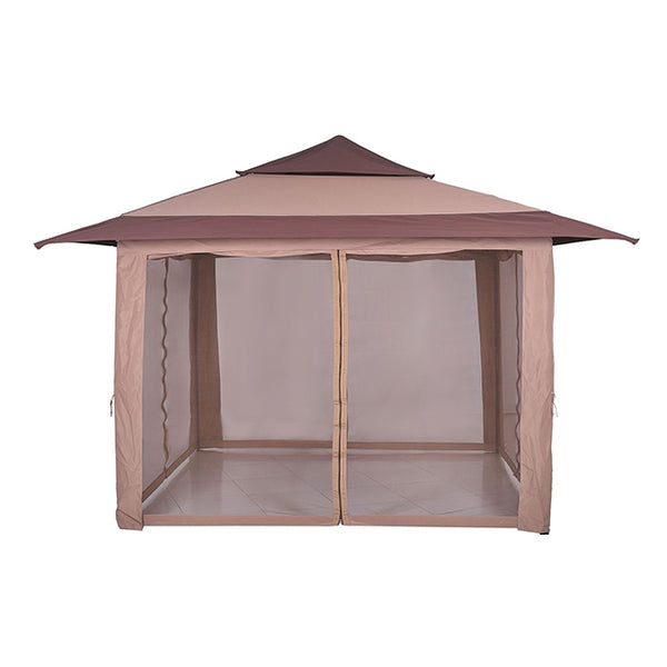 Furniture Of America Genoa Pop Up Gazebo LA-A022BR Brown Contemporary - sofafair.com