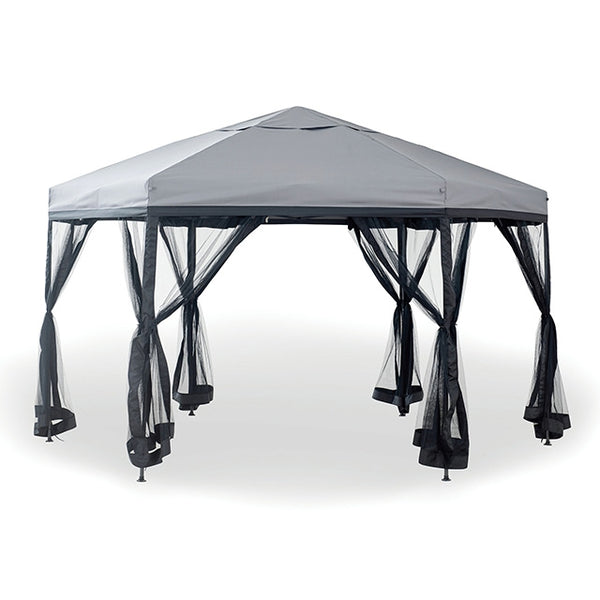 Furniture Of America Arali Hxz Pop Up Gazebo LA-A023GY Gray Contemporary - sofafair.com