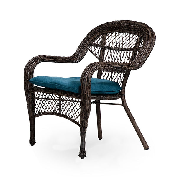 Furniture Of America Oliveri Wicker Stacking Chair - 2Pc/Stack LA-L006DT-2PK Brown/Blue Contemporary - sofafair.com