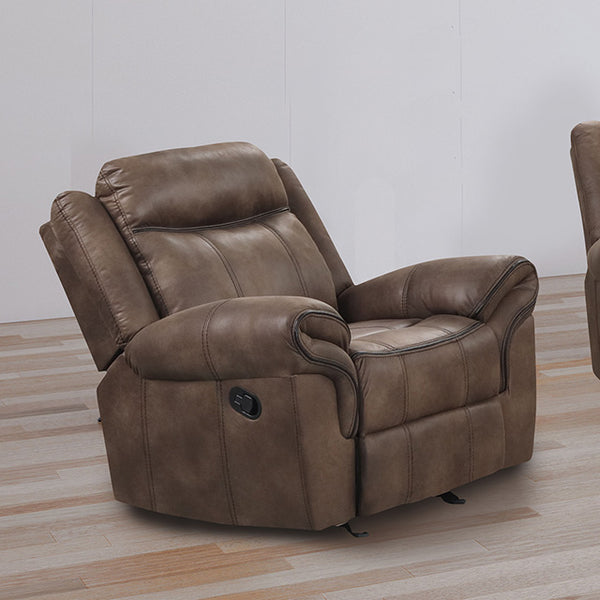 Furniture Of America Agata Glider Recliner NX6001BR-CH Brown Transitional - sofafair.com