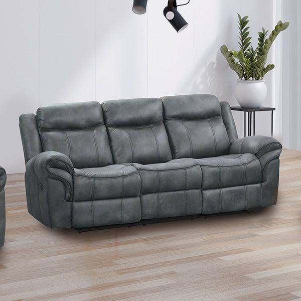 Furniture Of America Agata Manual Sofa NX6001DG-SF Dark Gray Transitional - sofafair.com