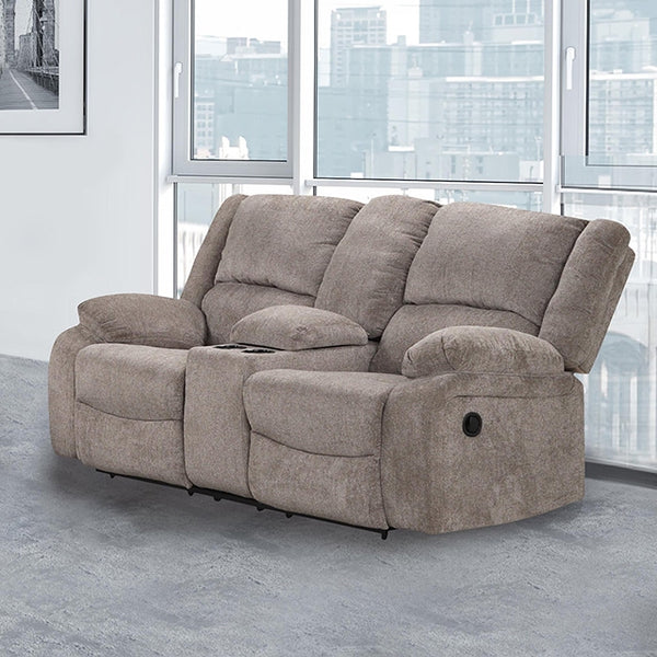 Furniture Of America Cosimo Manual Sofa NX6003GY-LV Mocha Transitional - sofafair.com