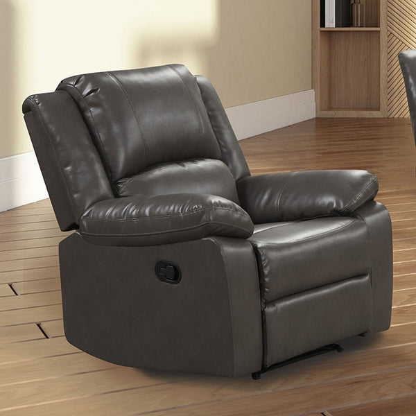 Furniture Of America Letha Glider Recliner NX6008GY-CH Brown Transitional - sofafair.com