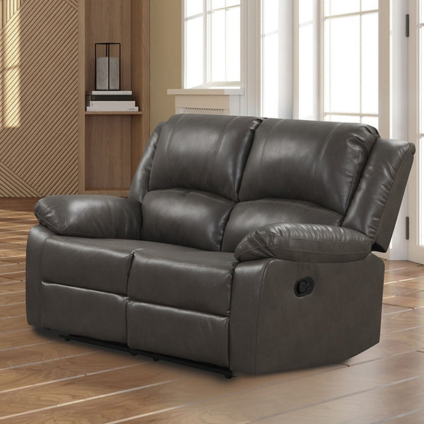 Furniture Of America Letha Manual Loveseat NX6008GY-LV Brown Transitional - sofafair.com