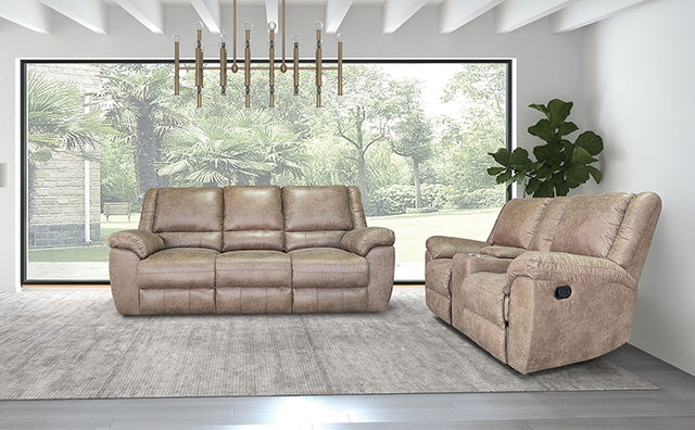 Furniture Of America Jambi Loveseat NX6011BR-LV Brown Transitional - sofafair.com