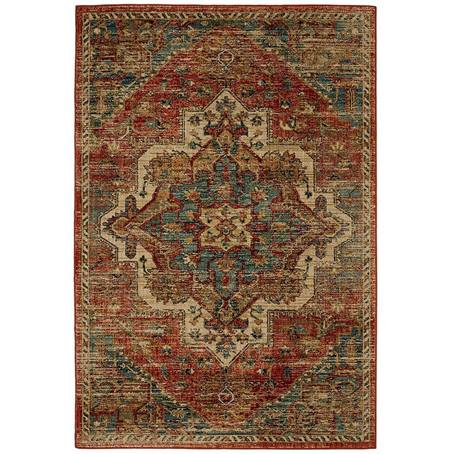 Furniture Of America Wilhelm Area Rug RG8160S Spice Rose Contemporary - sofafair.com