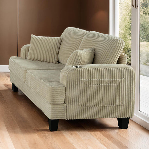 Furniture Of America Moretaine Loveseat SL6932BG-LV-PK Beige Contemporary - sofafair.com