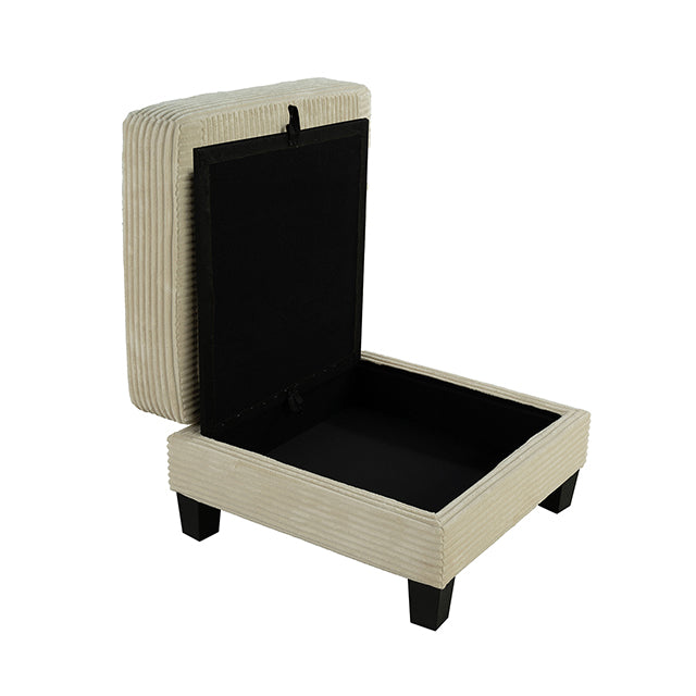 Furniture Of America Moretaine Storage Ottomen SL6932BG-OT Beige Contemporary - sofafair.com