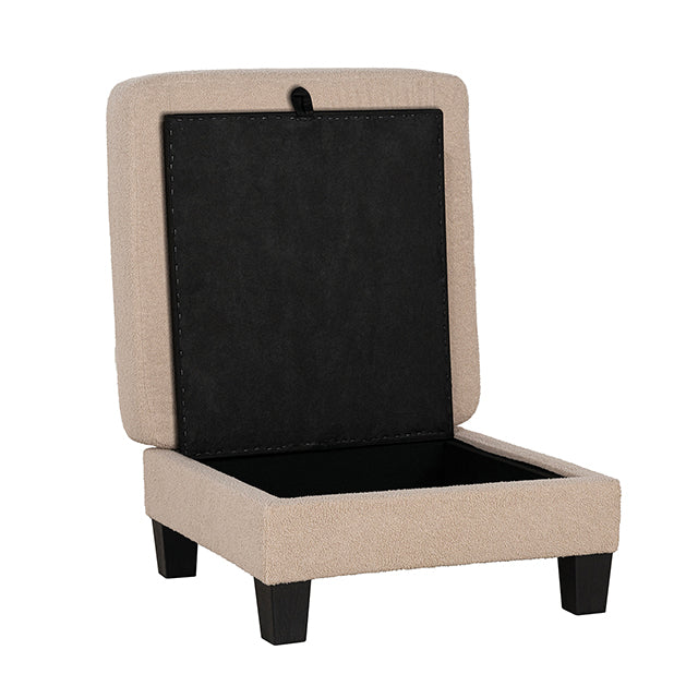 Furniture Of America Cinderford Storage Ottomen SL6936BG-OT Beige Contemporary - sofafair.com